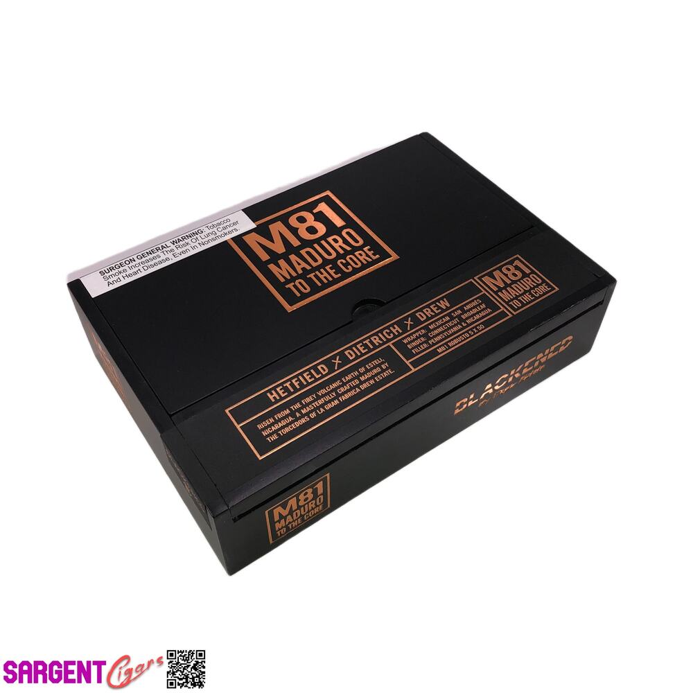 James Hetfield Metallica M81 Blackend Robusto Empty Wooden Cigar Box 8.75x5.75x2
